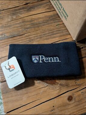 Penn University Of Pennsylvania Embroidered Knit Headband - Blue